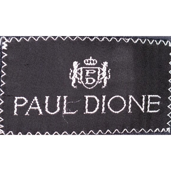 Paul Dione Wool Sport Coat Blazer Jacket 44r Solid Blue two Button Vent-Less - Picture 13 of 14